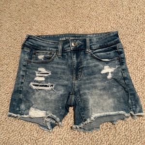 American Eagle Next Level Stretch Midi denim shorts